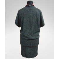 Sukienka melanżowa z marszczeniem na brzuszku